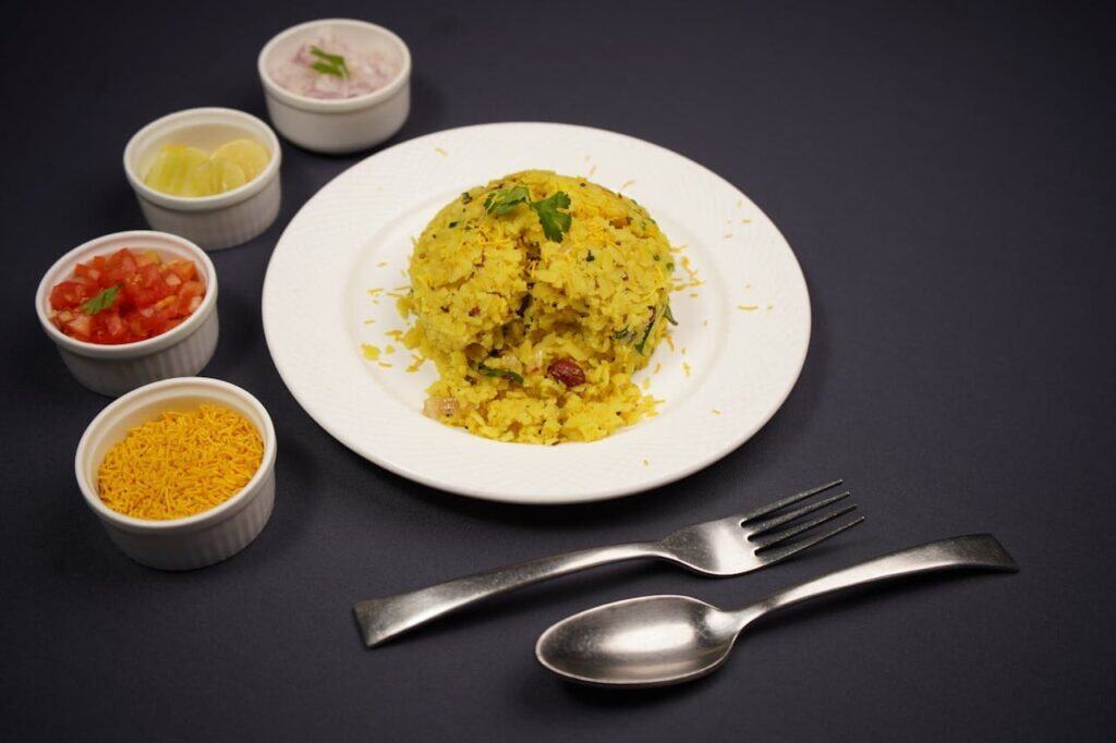 poha indian breakfast